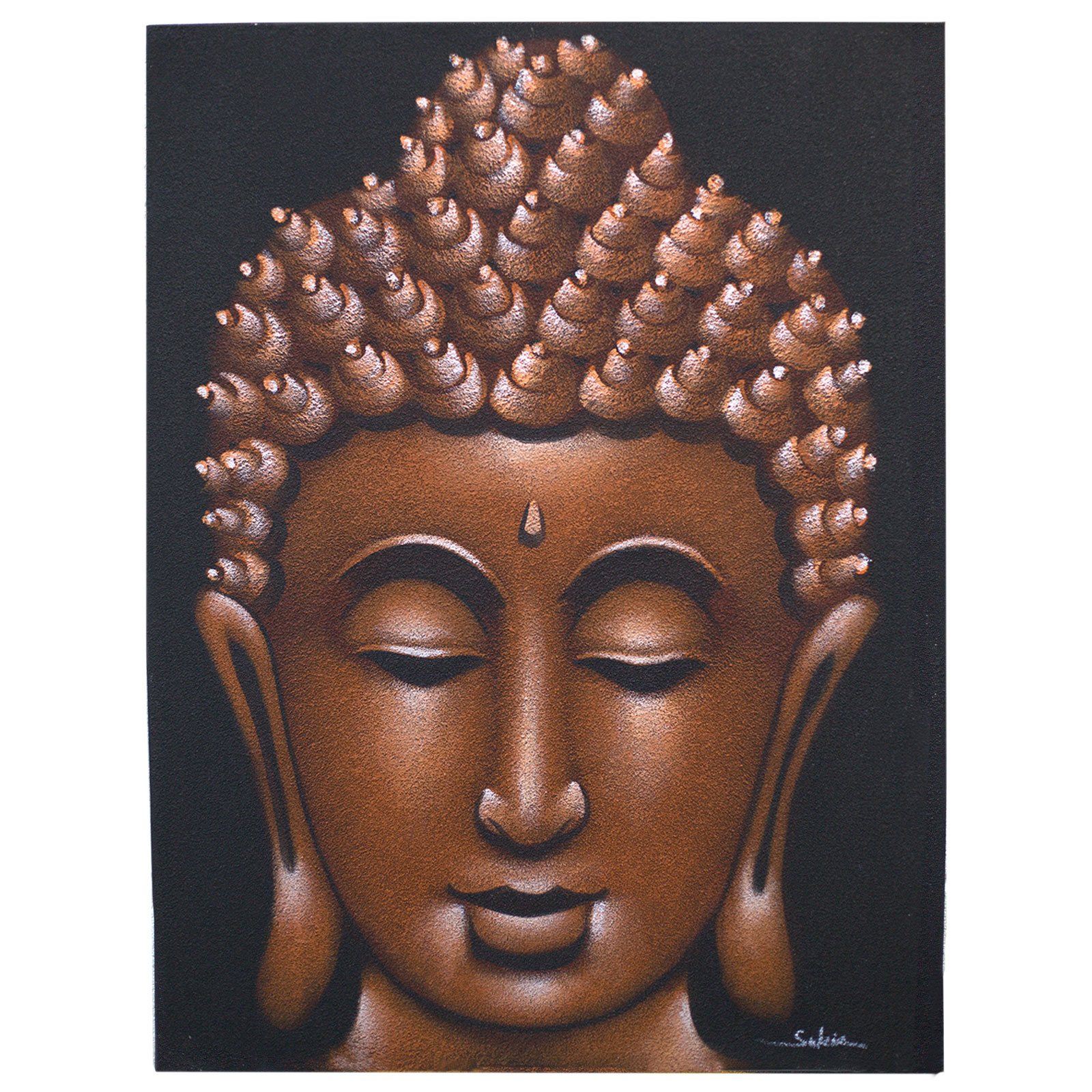 Buddah Painting - Copper Sand Finish - 1 Piece (BAP-04)