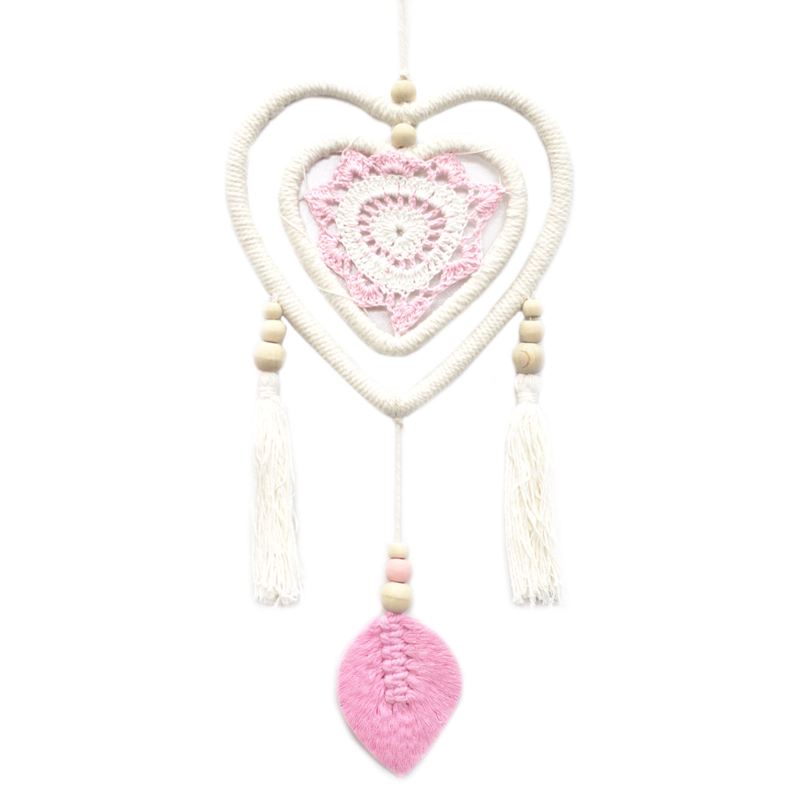 Dream Chacher - Medium Pink Heart in Heart - 1 Piece (VDC-01)