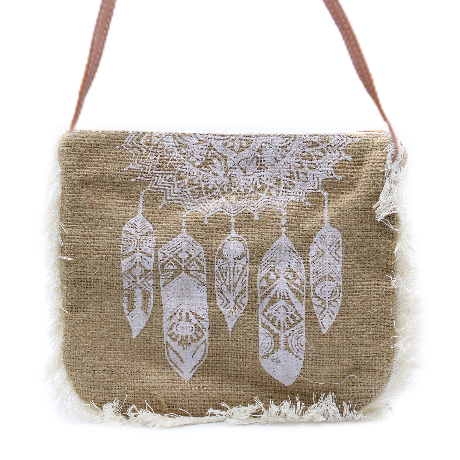 Fab Fringe Bag - Dream Catcher Print - 1 Piece (FFB-06)