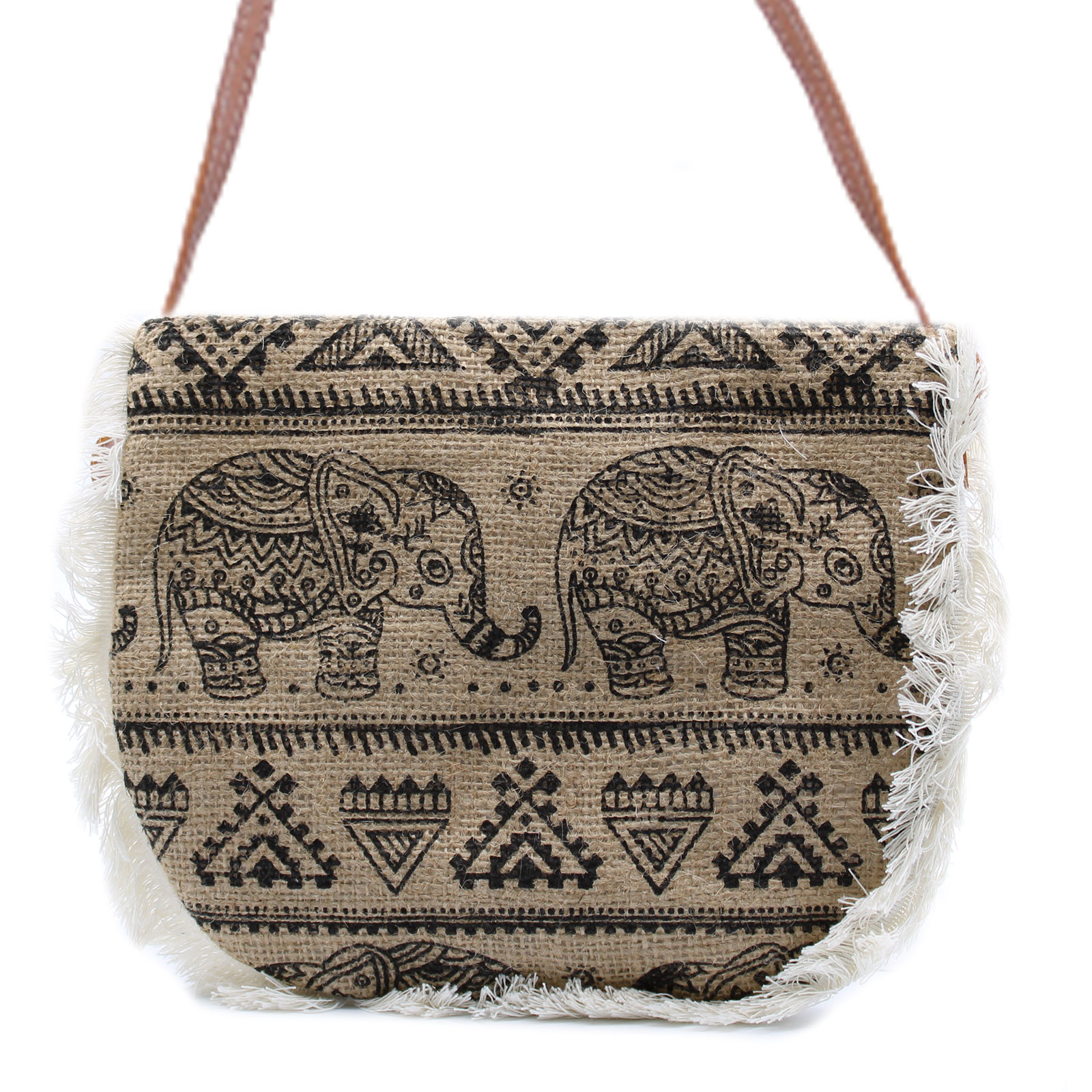 Fab Fringe Bag - Elephant Print - 1 Piece (FFB-09)