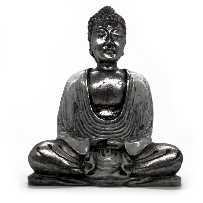 White & Grey Buddha - Medium - 1 Piece (RBud-08)