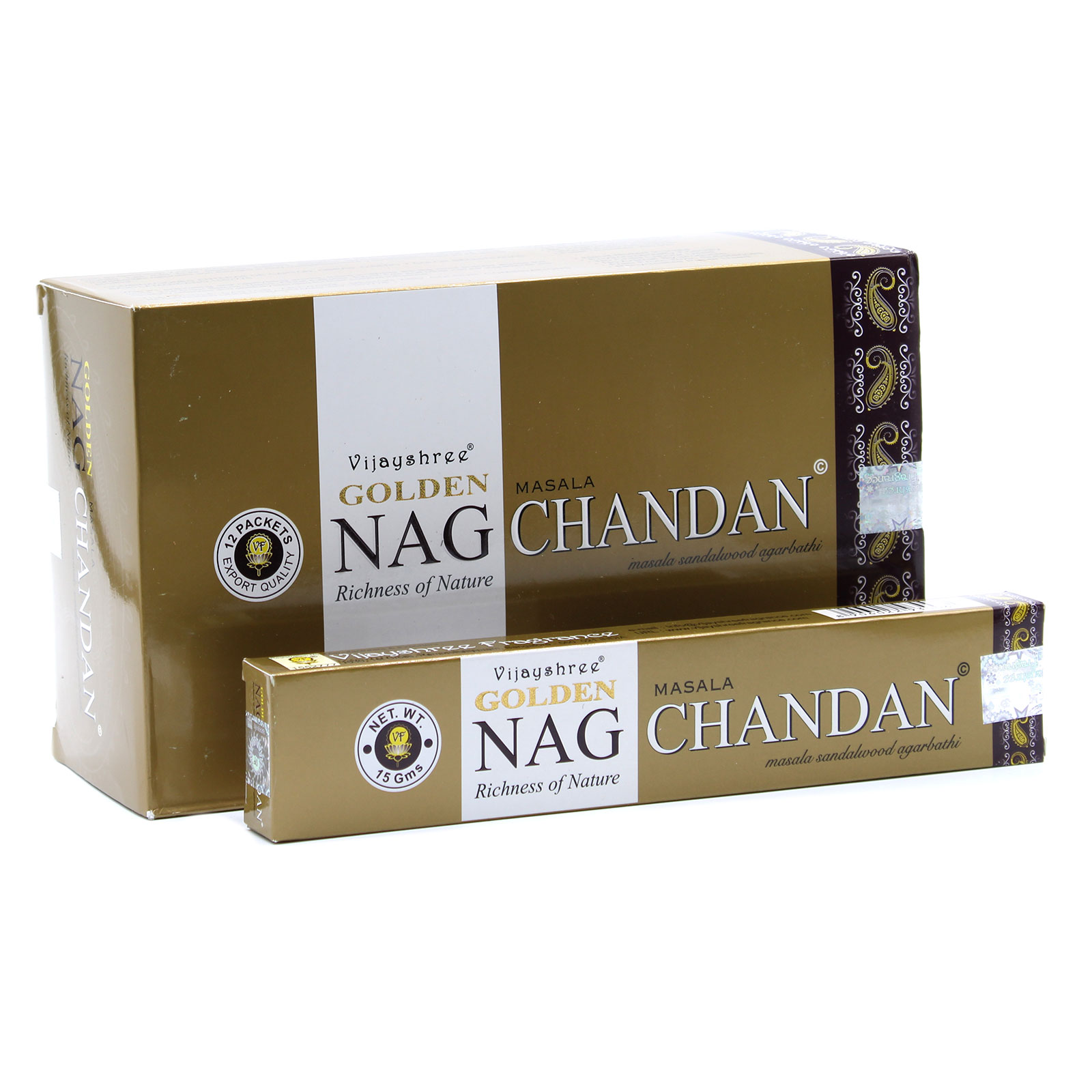 15g Golden Nag - Chandan Incense - 1 Piece (GoldNCi-02)