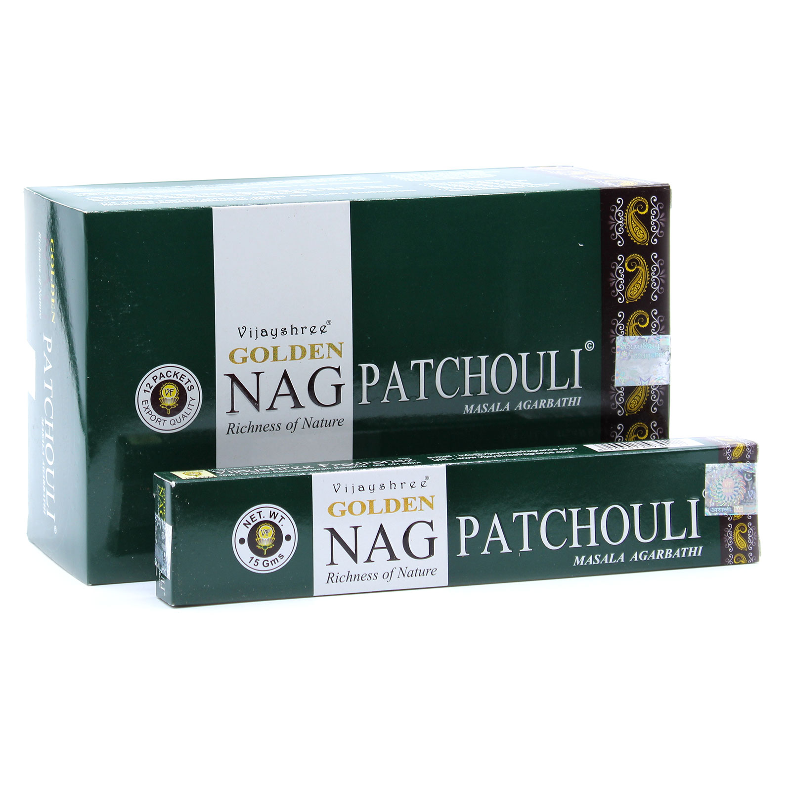 15g Golden Nag - Pathouli Incense - 1 Piece (GoldNCi-07)