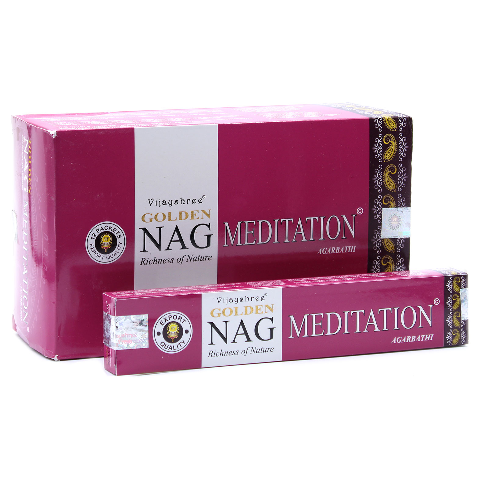 15g Golden Nag - Meditation Incense - 1 Piece (GoldNCi-08)