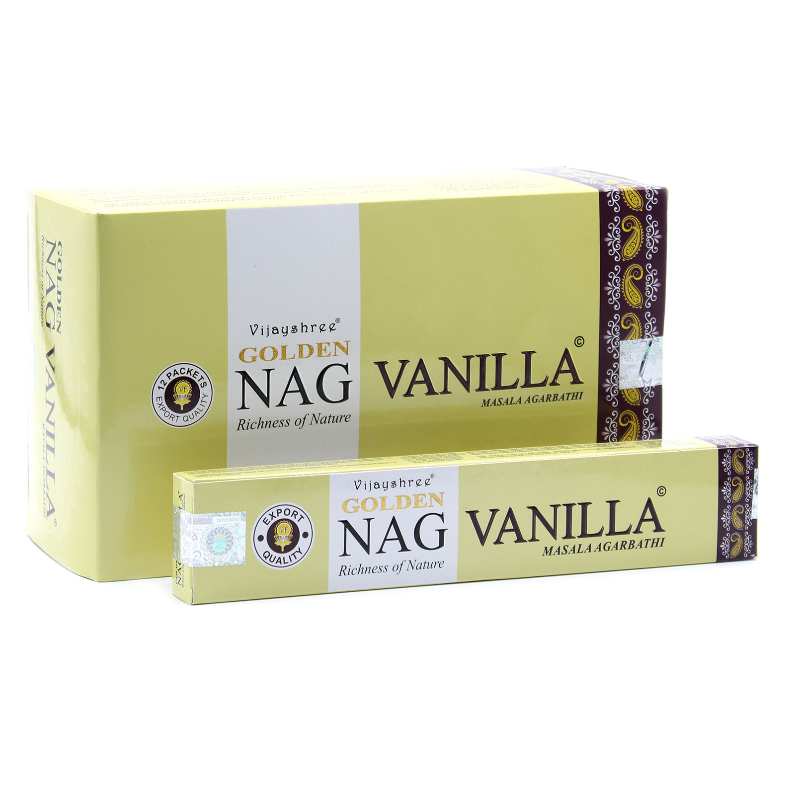 15g Golden Vanilla Incense - 1 Piece (GoldNCi-12)