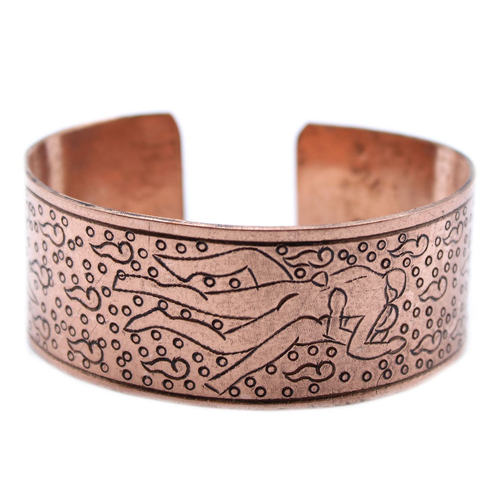 Copper Tibetan Bracelet - Kamasutra - 1 Piece (TMB-04)