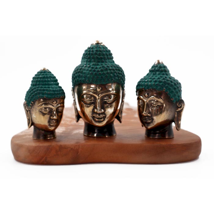Set of 3 - Buddha Heads (asst sizes) - 1 Piece (BFF-22)