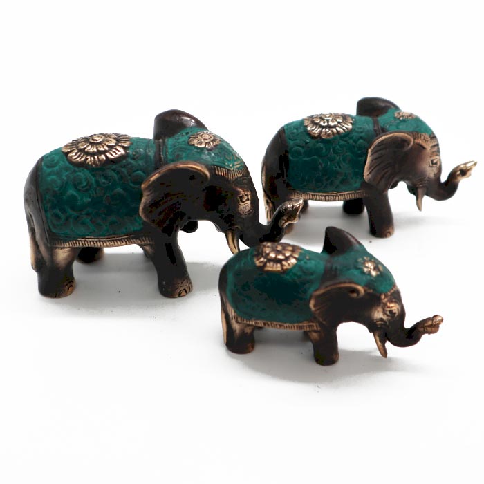 Set of 3 - Lucky Elephants (asst sizes) - 1 Piece (BFF-24)