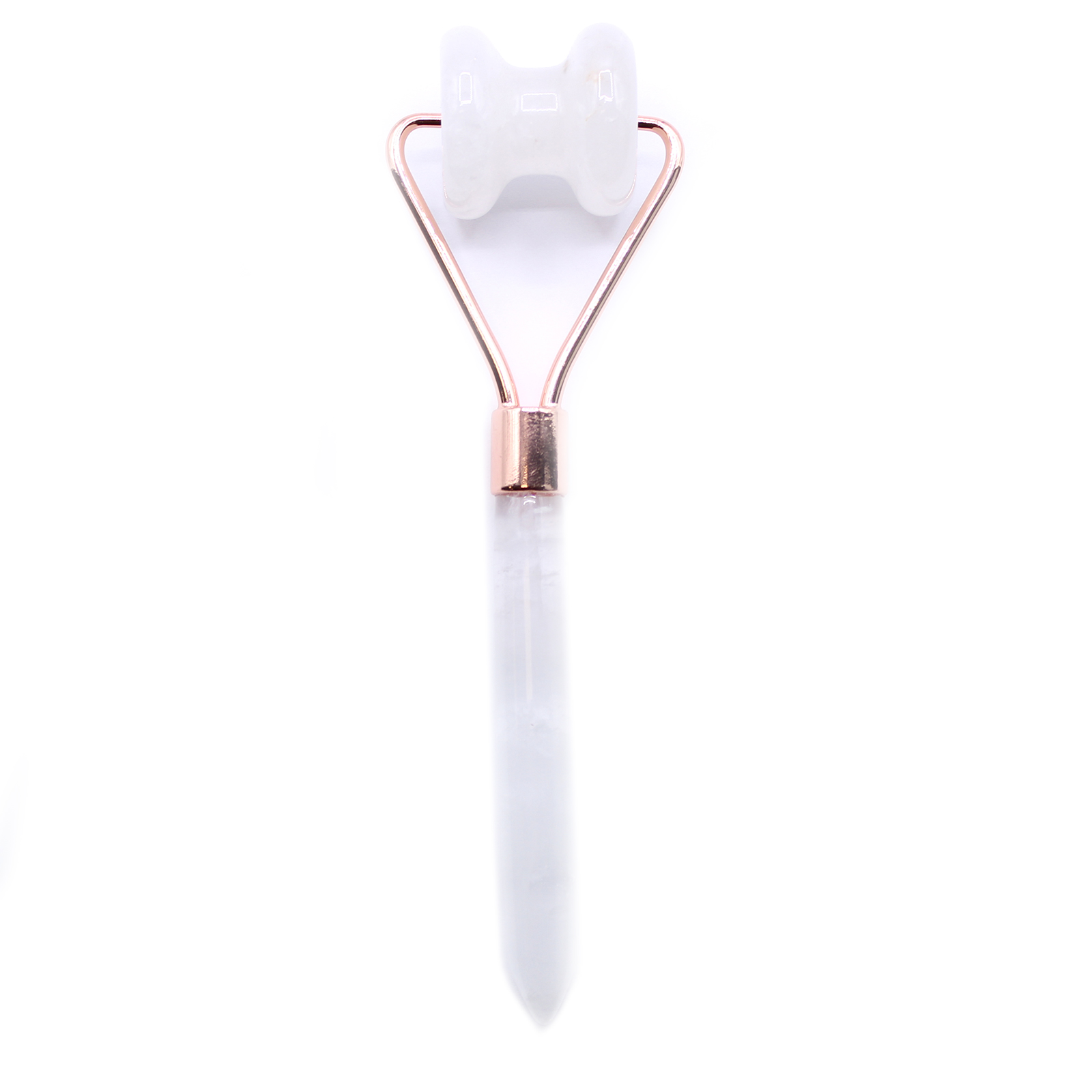 Gemstone Jawline Roller - Rock Quartz - 1 Piece (GemFR-08)