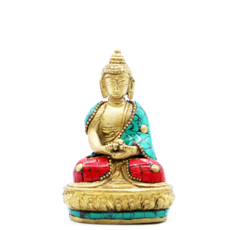 Brass Buddha Figure - Amitabha - 9.5 cm - 1 Piece (BBFG-03)