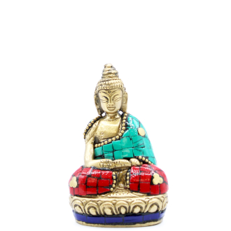 Brass Buddha Figure - Hands Up - 7.5 cm - 1 Piece (BBFG-05)
