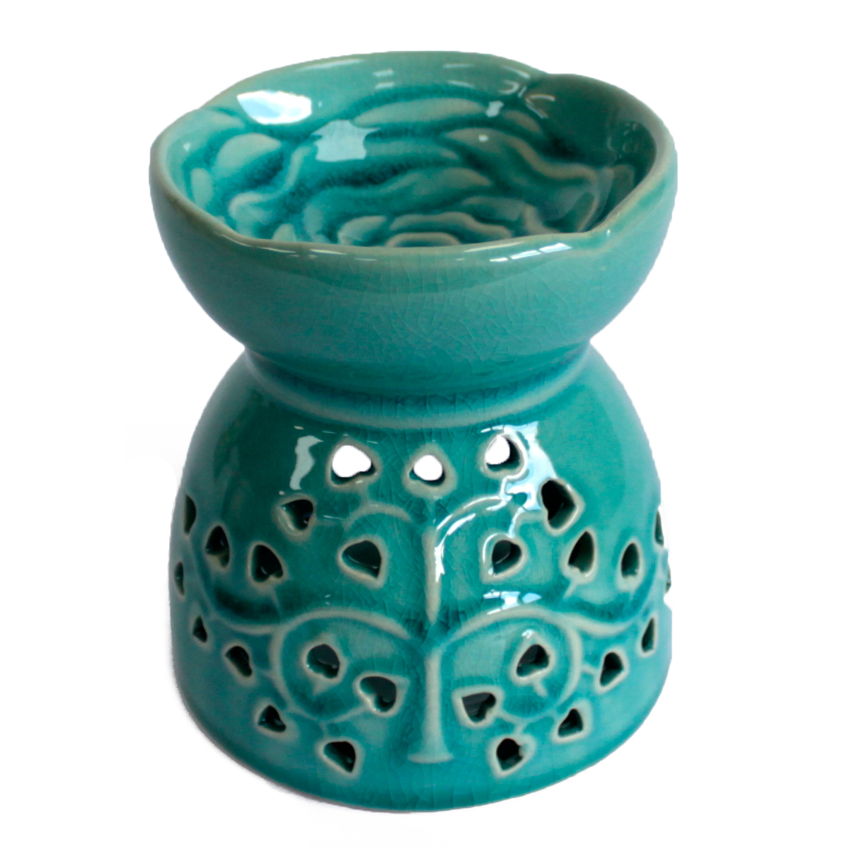 Tree of Life Oil Burner - Blue - 1 Piece (OBToL-01)