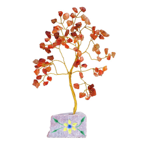 Carnelian Gemstone Tree - 80 Stones - 1 Piece (IGemT-04)