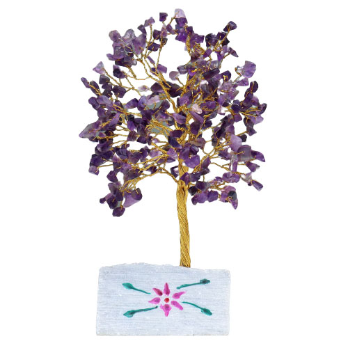 Amethyst Gemstone Tree - 320 Stones - 1 Piece (IGemT-17)