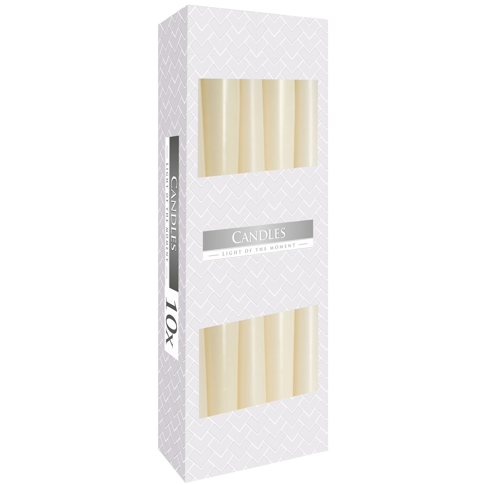 Taper Candle - Ivory - 10 Piece (TCand-02)