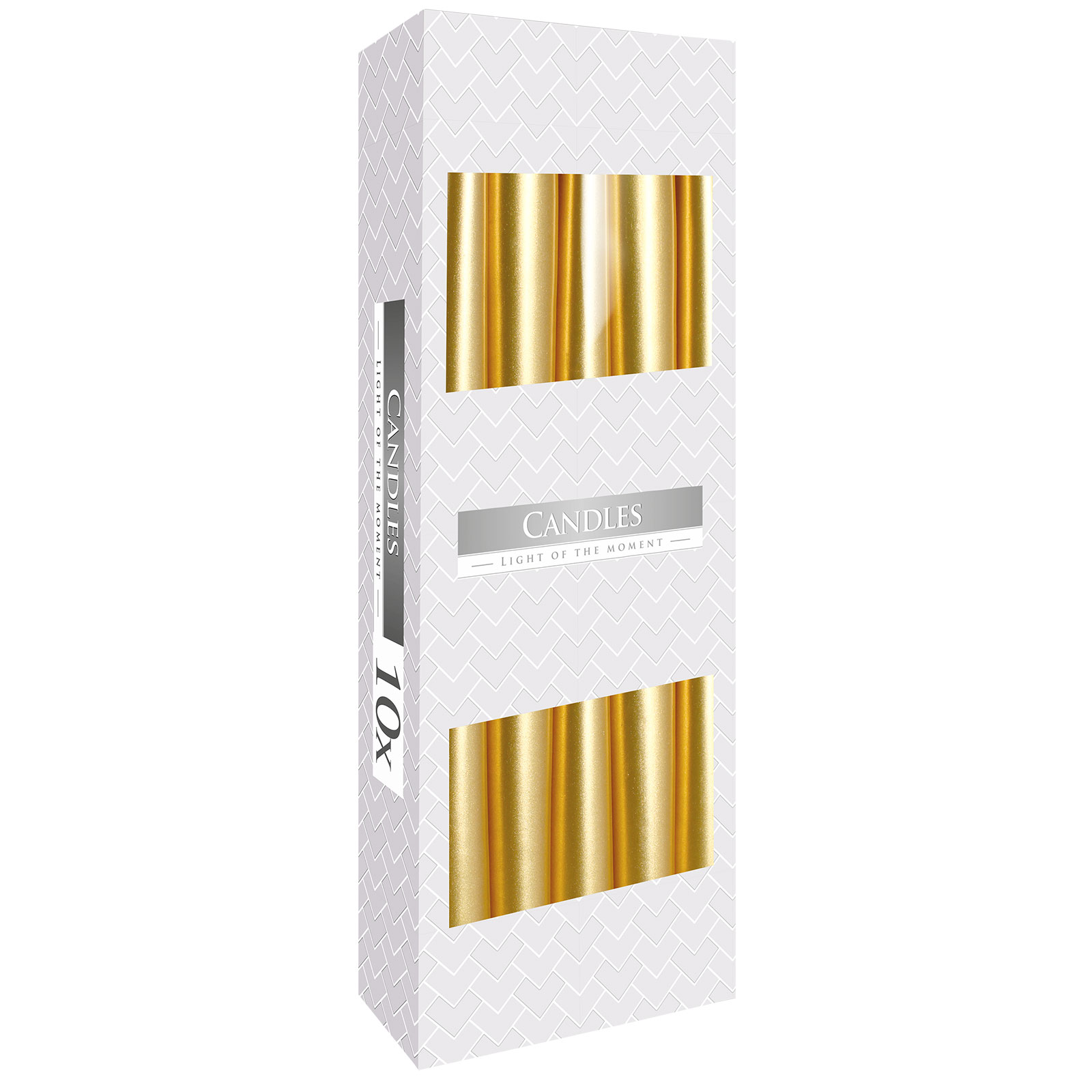 Taper Candle - Gold - 10 Piece (TCand-09)