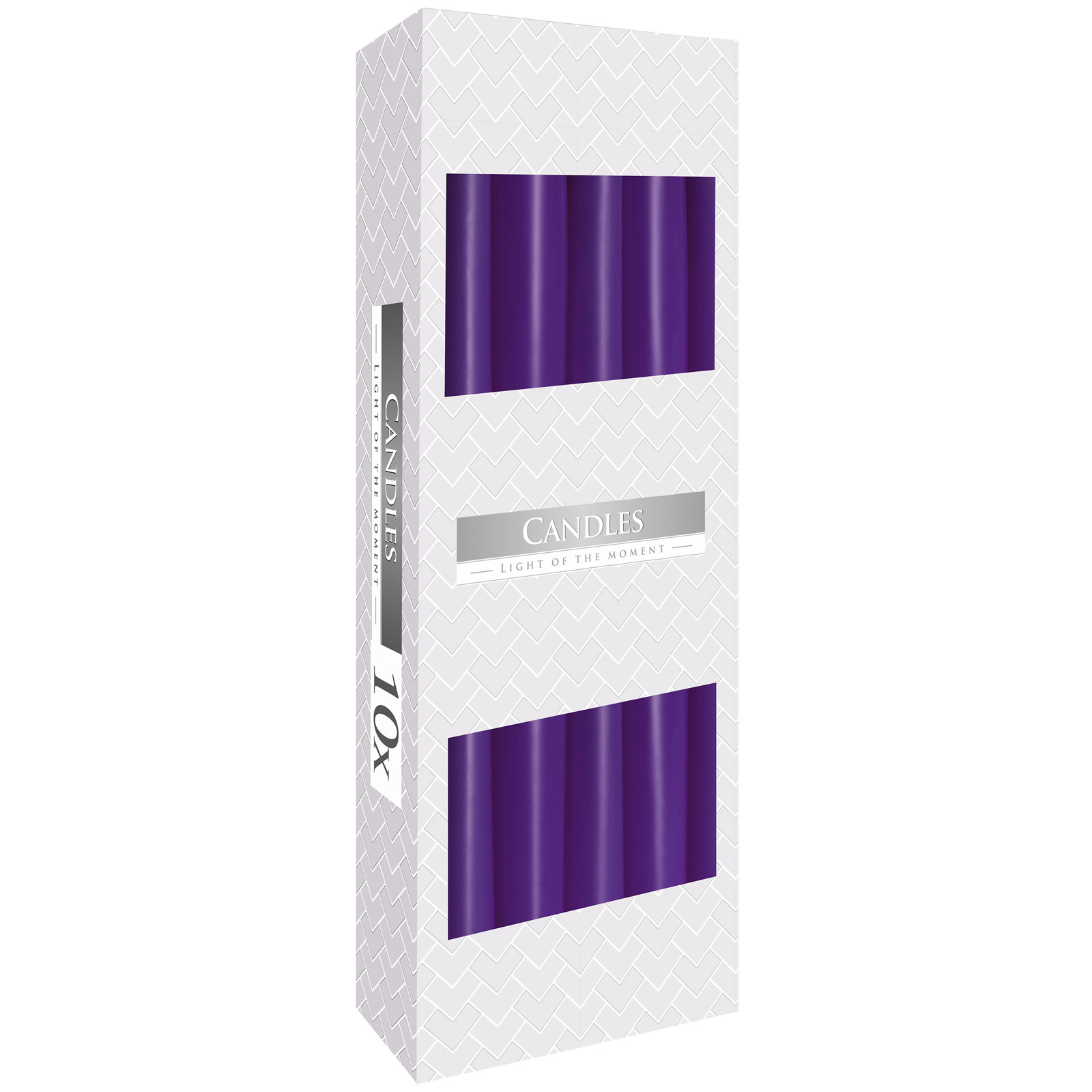 Taper Candle - Lavender - 10 Piece (TCand-05)