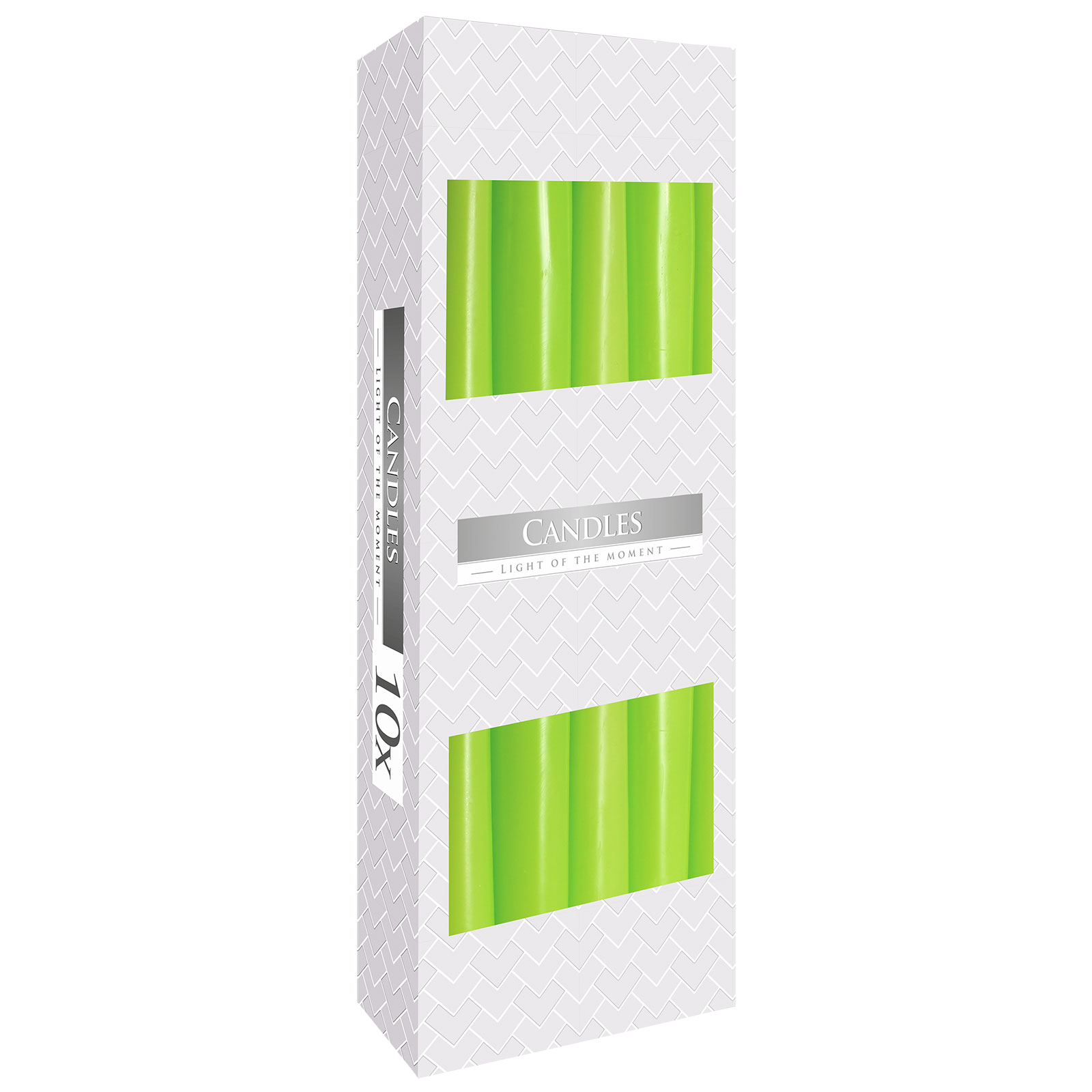 Taper Candle - Green - 10 Piece (TCand-06)