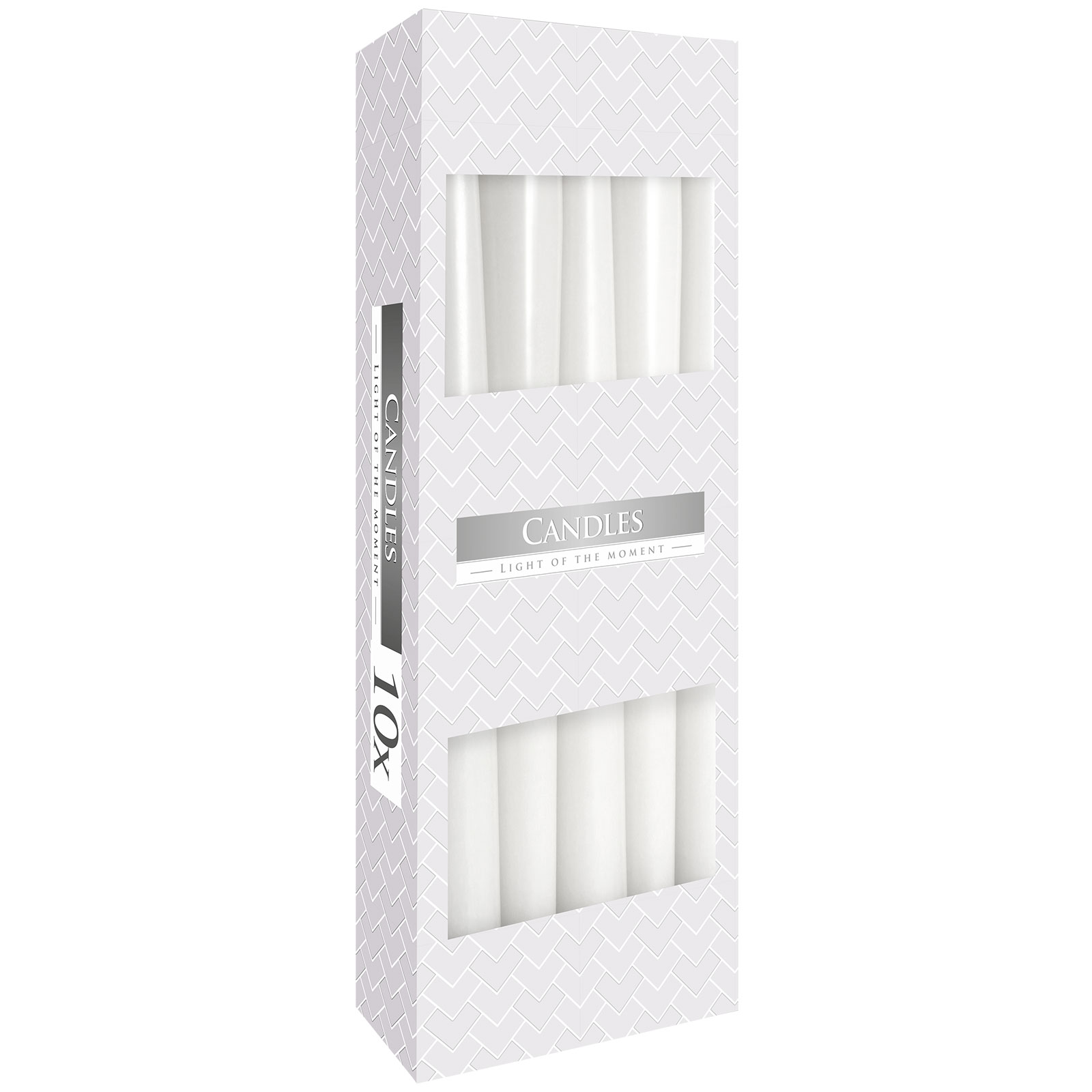 Taper Candle - White - 10 Piece (TCand-07)