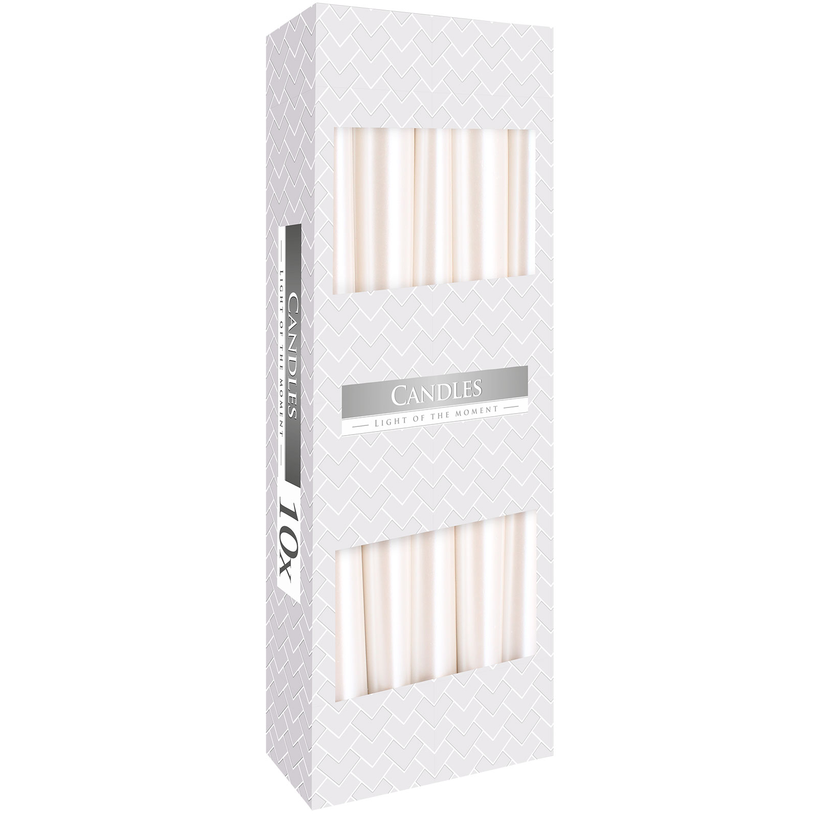 Taper Candle - Pearl - 10 Piece (TCand-08)