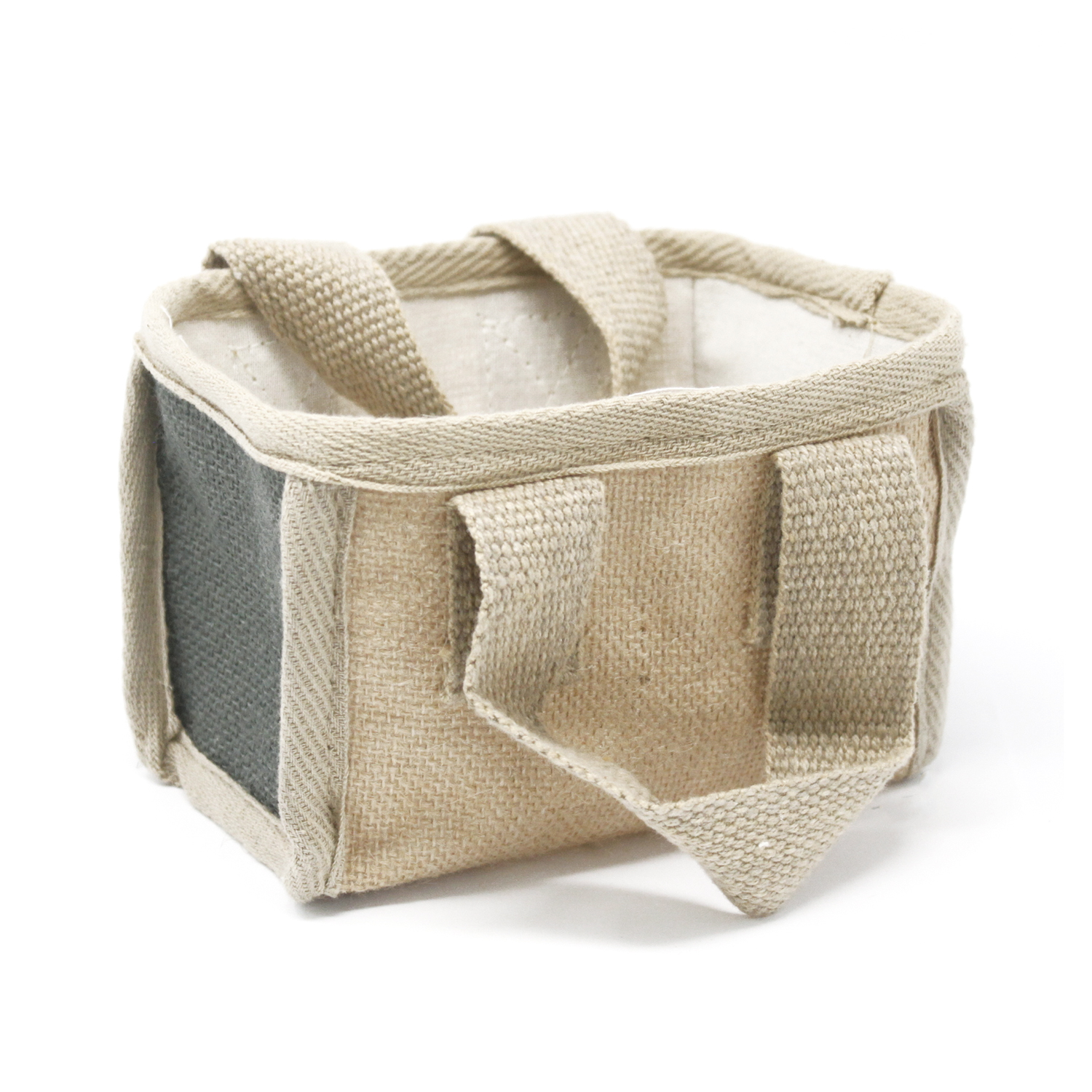 Mini Shopping Basket - 16x10x12cm - Charcoal - 1 Piece (NATSB-08)