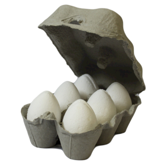 Bath Eggs - Coconut - 6 Piece (Begg-04DS)