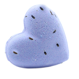 Love Heart Bath Bomb 70g - French Lavender - 1 Piece (HeartB-04a)