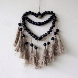Large Bead Heart Mobil 33x23cm - 1 Piece (NWA-12)