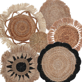 Set of Six Natural Wall Art - Abu-Abu Collection - 1 Piece (NWA-03)