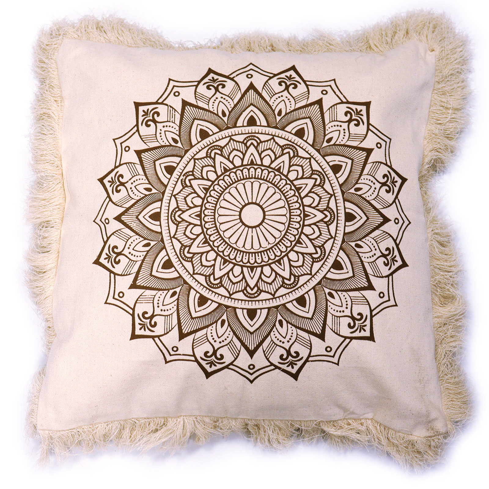 Lotus Mandala  Cushion - 45x45cm - bronze - 1 Piece (CMC-05DS)