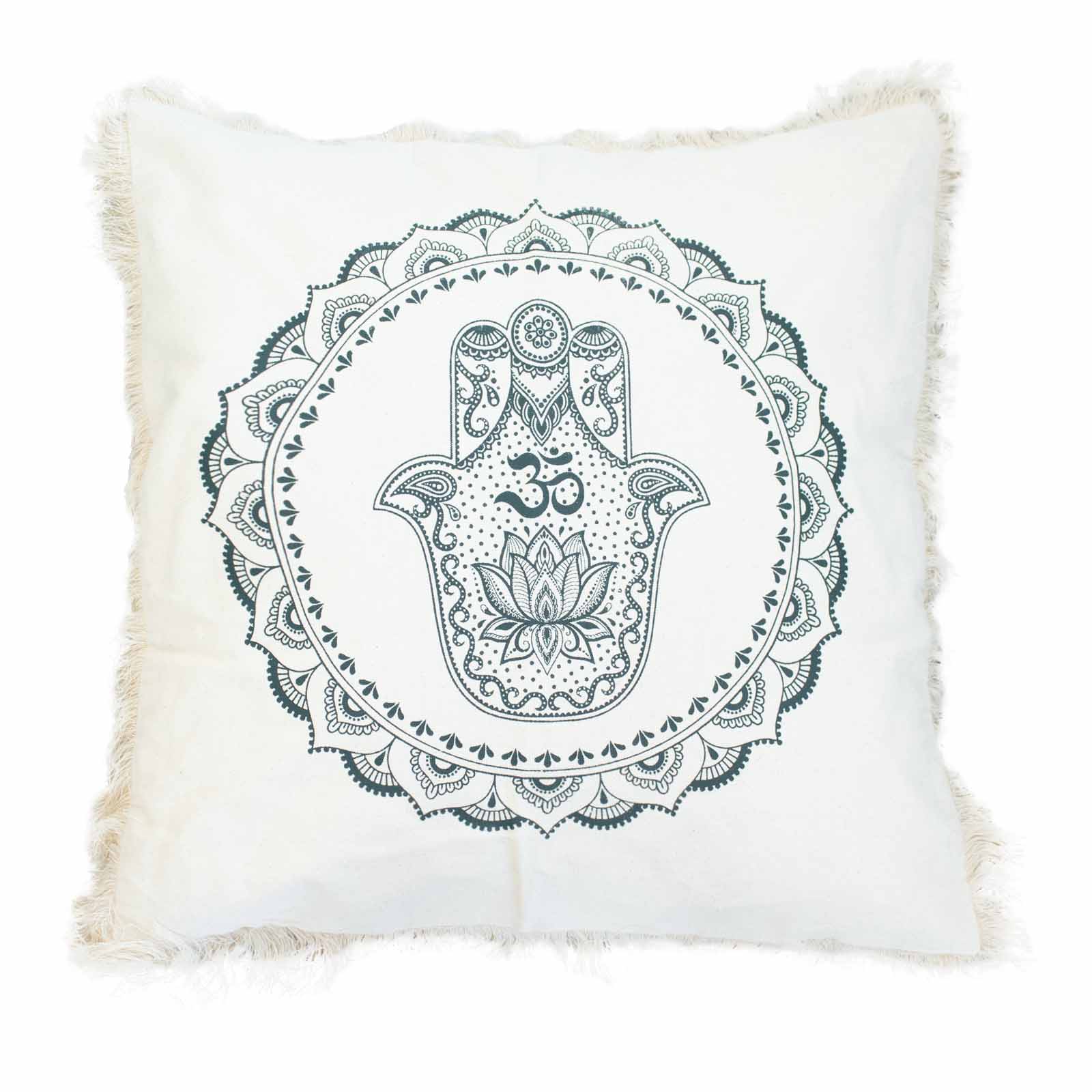 Hamsa Mandala  Cushion - 60x60cm - green - 1 Piece (CMC-03DS)