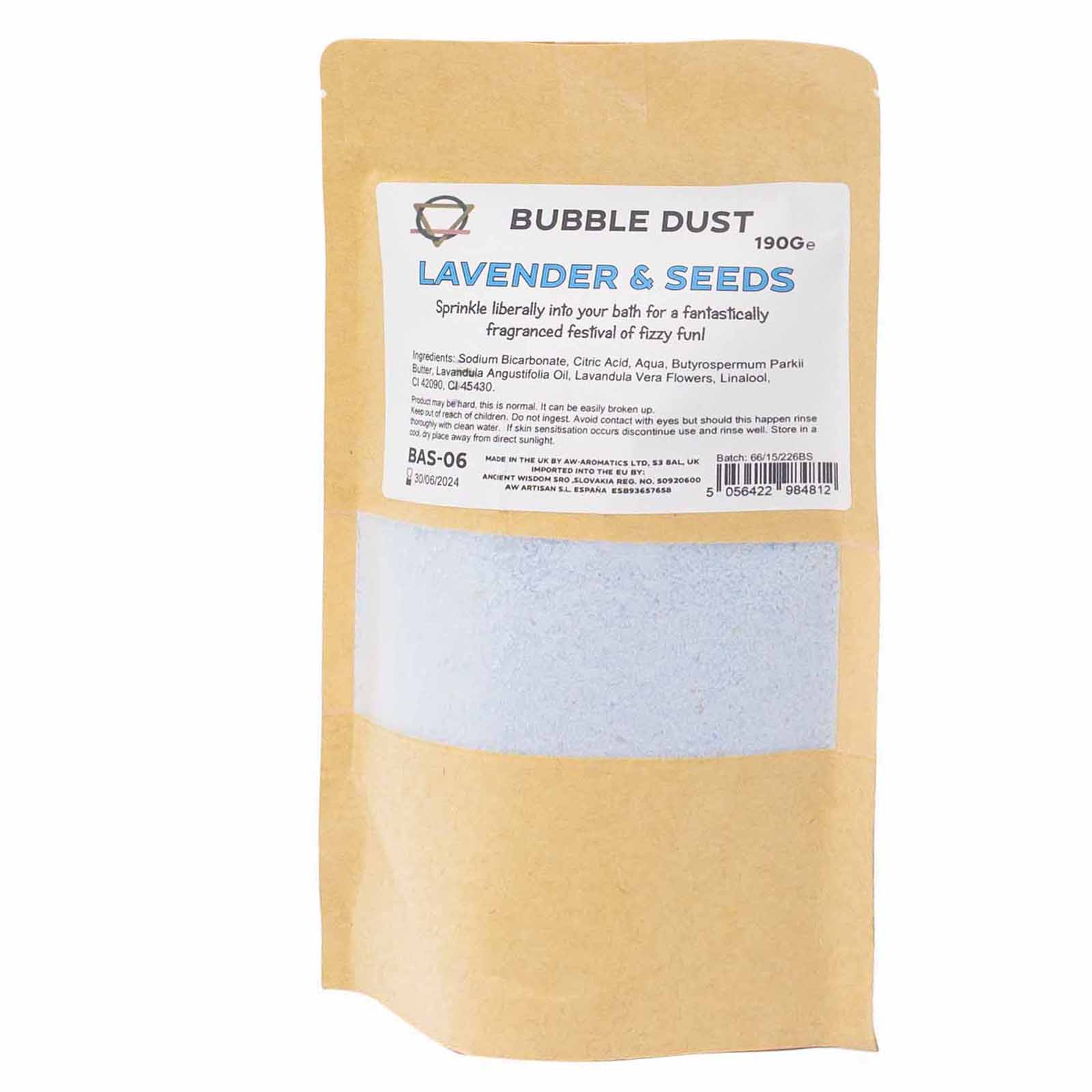 Lavender & Seeds Bath Dust 200g - 1 Piece (BAS-06)