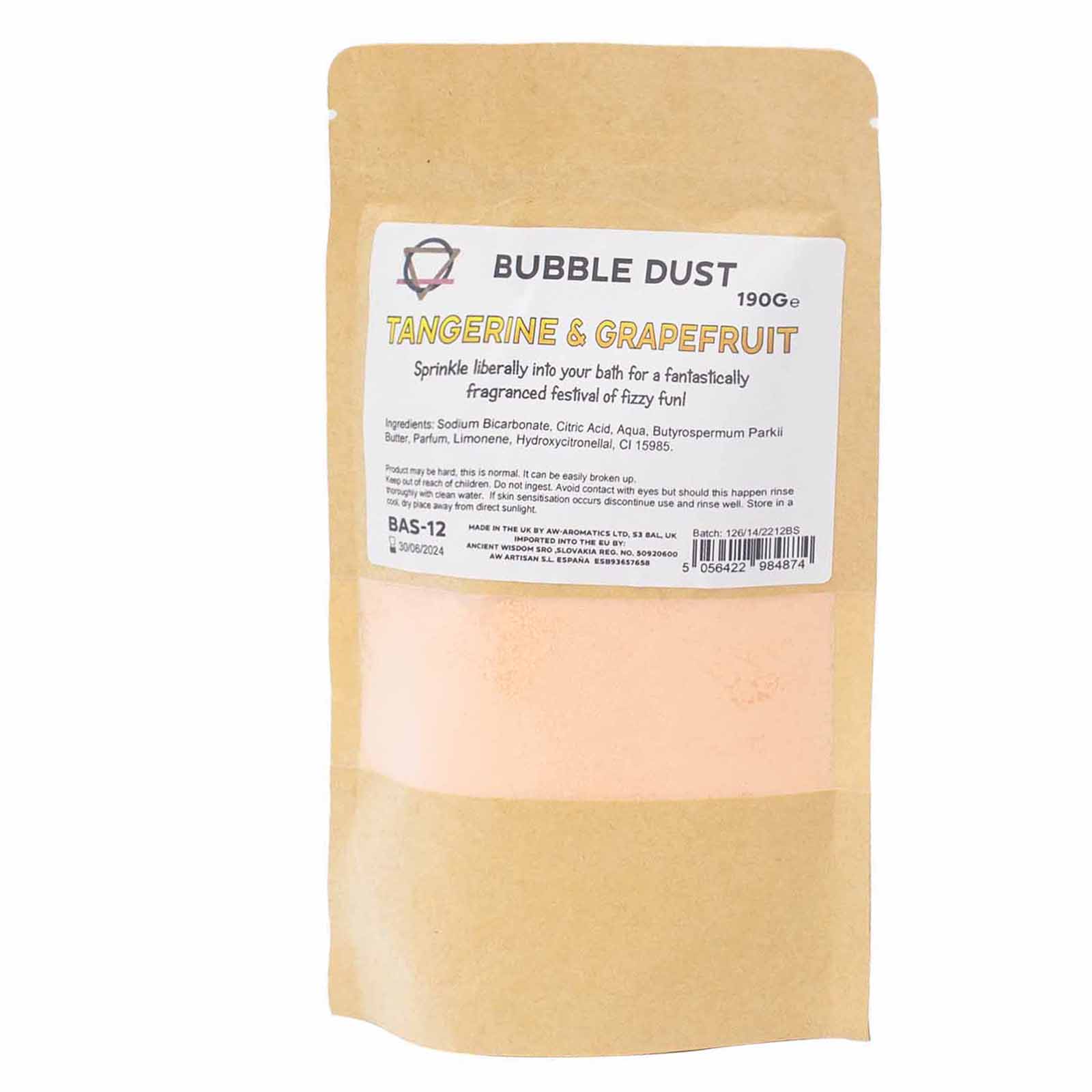 Tangerine & Grapefruit Bath Dust 200g - 1 Piece (BAS-12)