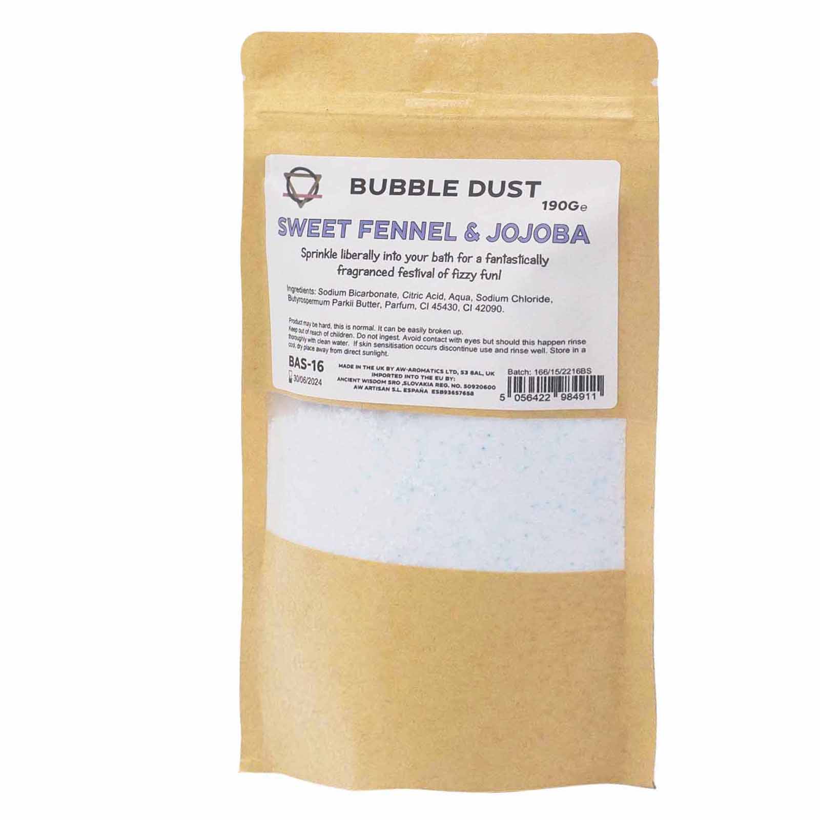 Sweet Fennel & Jojoba Bath Dust 200g - 1 Piece (BAS-16)