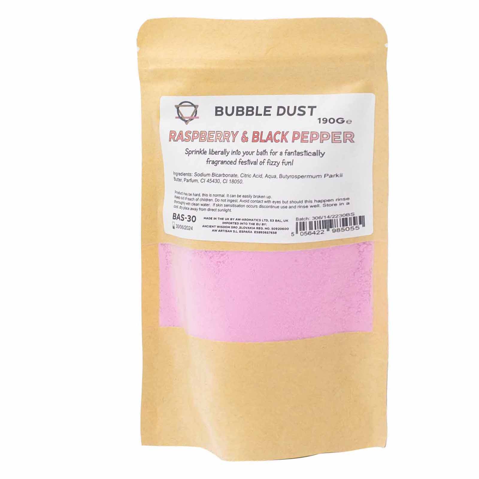 Raspberry & Black Pepper Bath Dust 200g - 1 Piece (BAS-30)