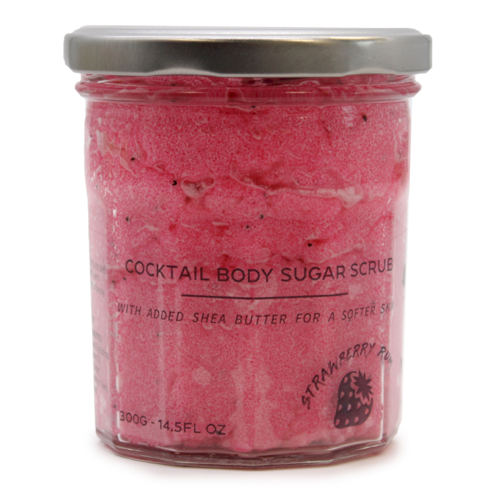 Fragranced Sugar Body Scrub - Strawberry Rum 300g - 1 Piece (FSBS-06)