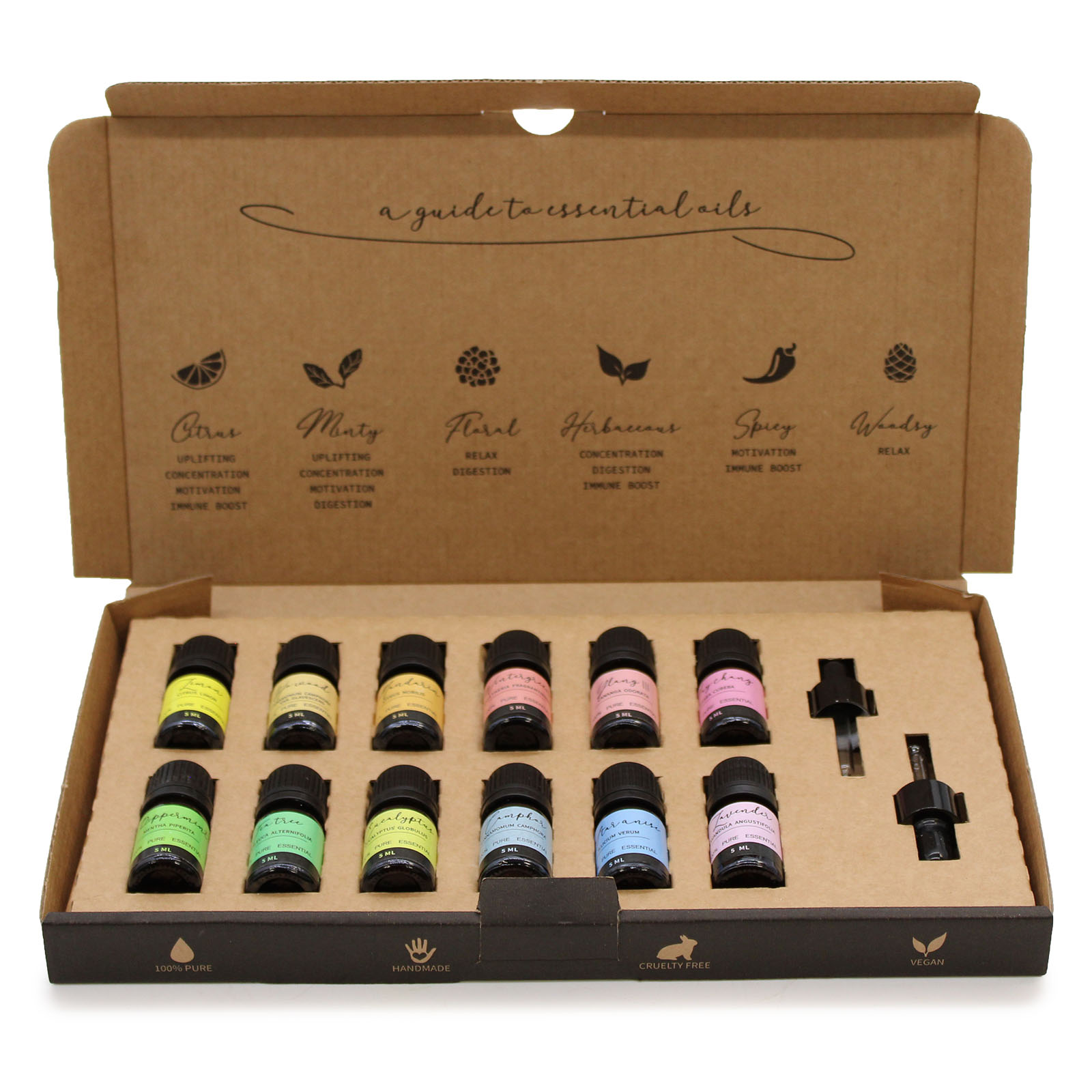 Aromatherapy Essential Oil Set - Starter Pack - 1 Piece (EOSet-01)