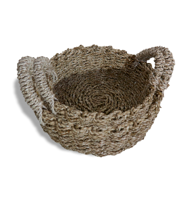 Natural Seagrass Basket - Set of 2 - 1 Piece (NBA-01)