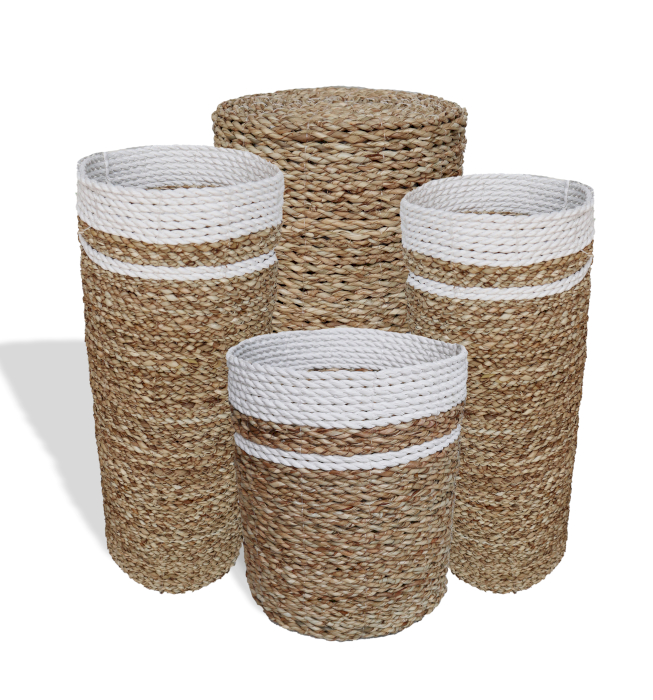 Seagrass Set - 2 Vase & 2 Bins - 1 Piece (NVA-01)