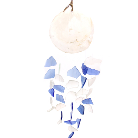 Copis & Glass Drop - Blue & White Glass - 1 Piece (GWC-05)