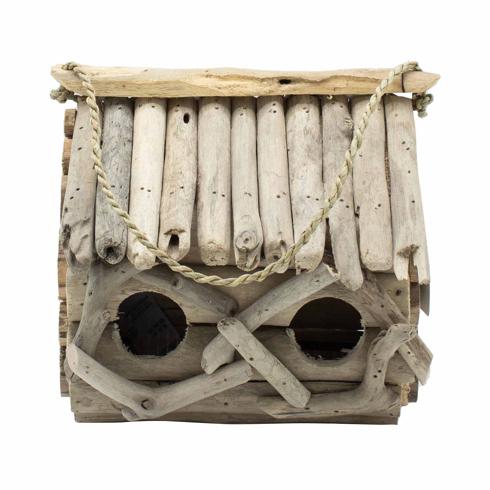 Driftwood Birdbox - Double - 1 Piece (BBBox-03DS)
