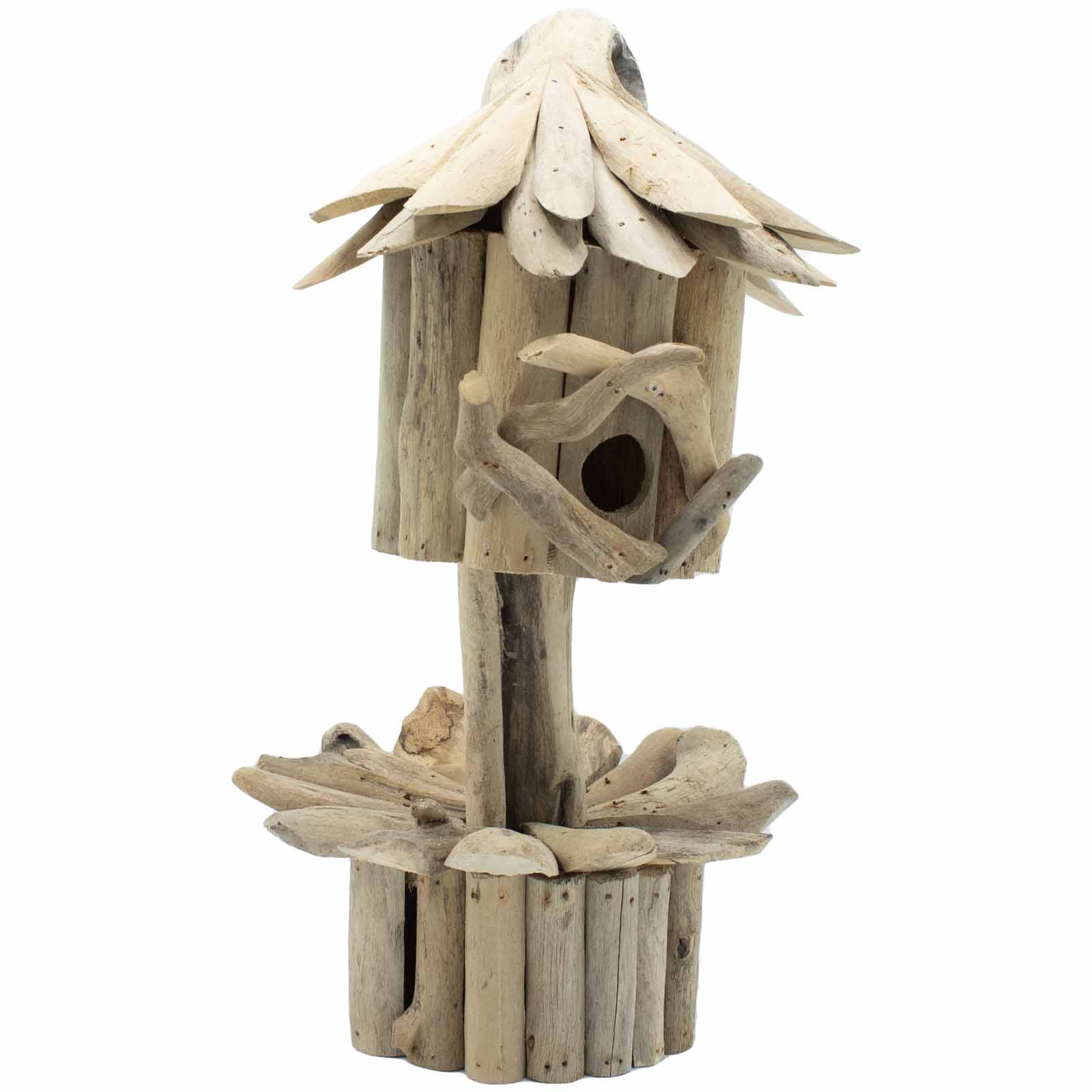 Driftwood Birdbox - On Stand - 1 Piece (BBBox-07DS)