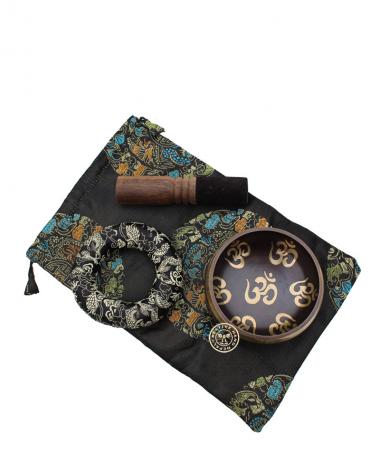 Yoga Om Singing Bowl Set - 1 Piece (TIBS-17)