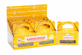 Box of - Satya Sandal Wood Backflow Dhoop Cone - 1 Piece (iSatyaBF-03DS)