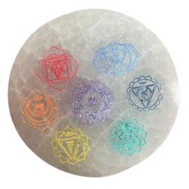 Small Charging Plate 8cm - Chakra Design - colour - 1 Piece (SelCP-04)