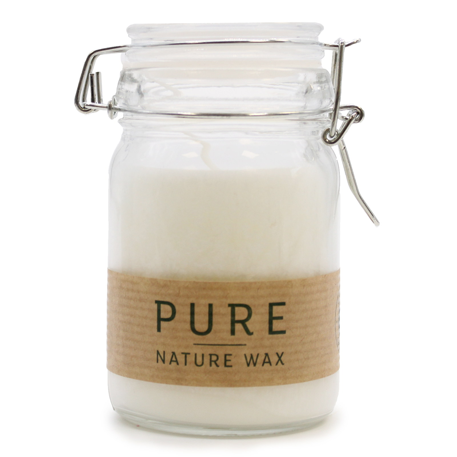 Pure Olive Wax Jar Candle 120x70 - White - 1 Piece (OliveC-07)