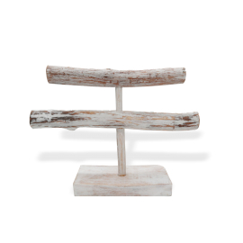 Double Branch Jewllery Stand - Whitewash - 1 Piece (NJS-04)