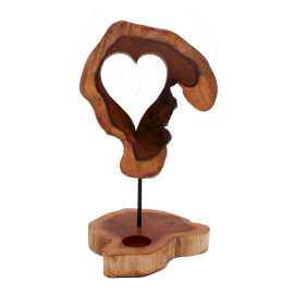 Candle Holder Sign - Heart Shape - 1 Piece (CHS-05)