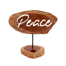 Candle Holder Sign - Peace - 1 Piece (CHS-03)