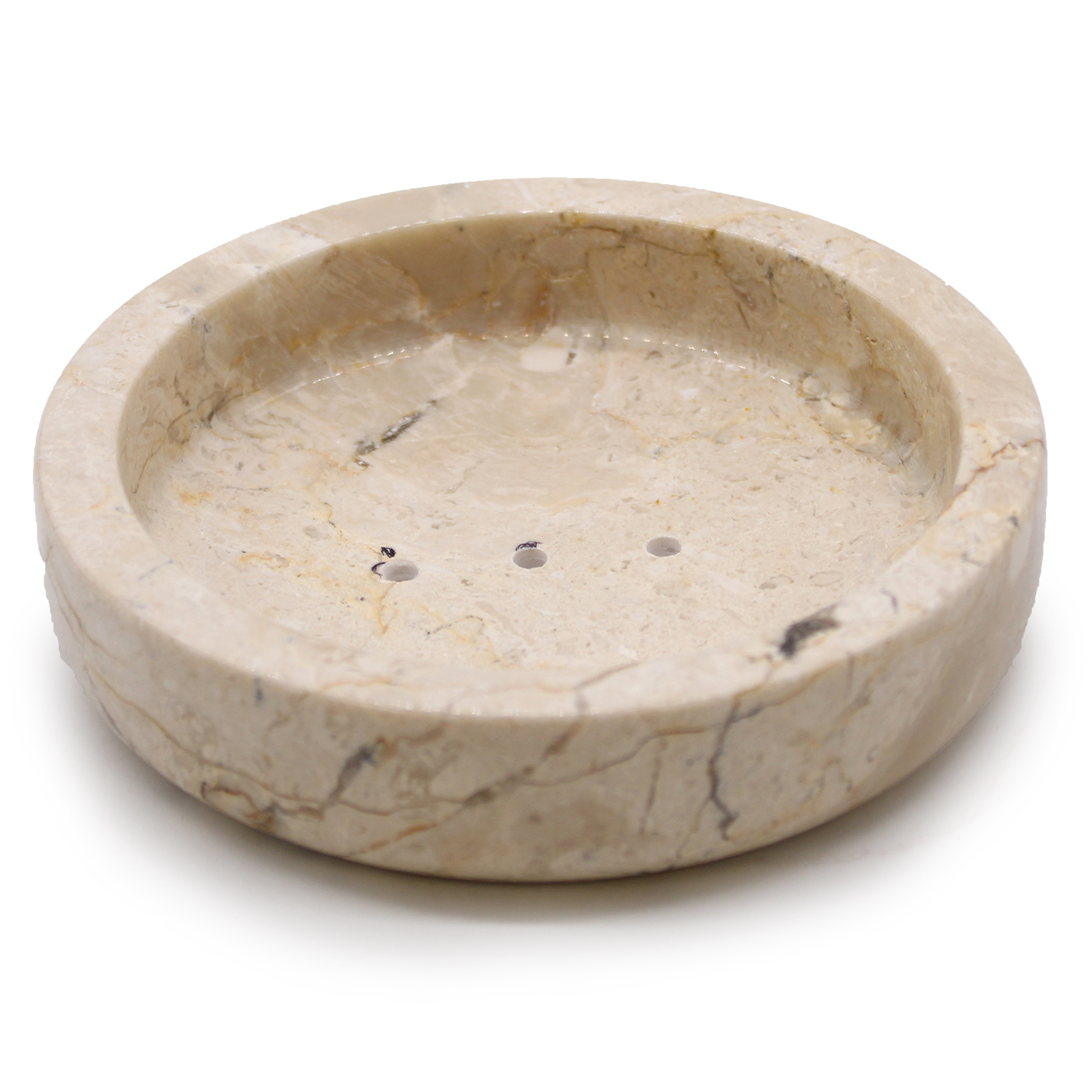 Round Honey Marble Flat Soap Dish - 1 Piece (SSD-06)
